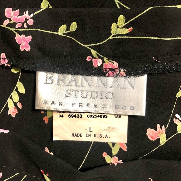 BRANNAN STUDIO san francisco Floral print Skirt size L NWOT never worn - Picture 3 of 13